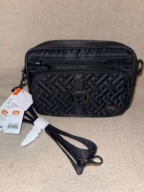 Lug Carousel Crossbody in Black - New - RFID - travel